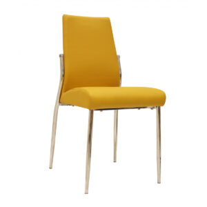 Renzo PU Chairs Chrome - Yellow