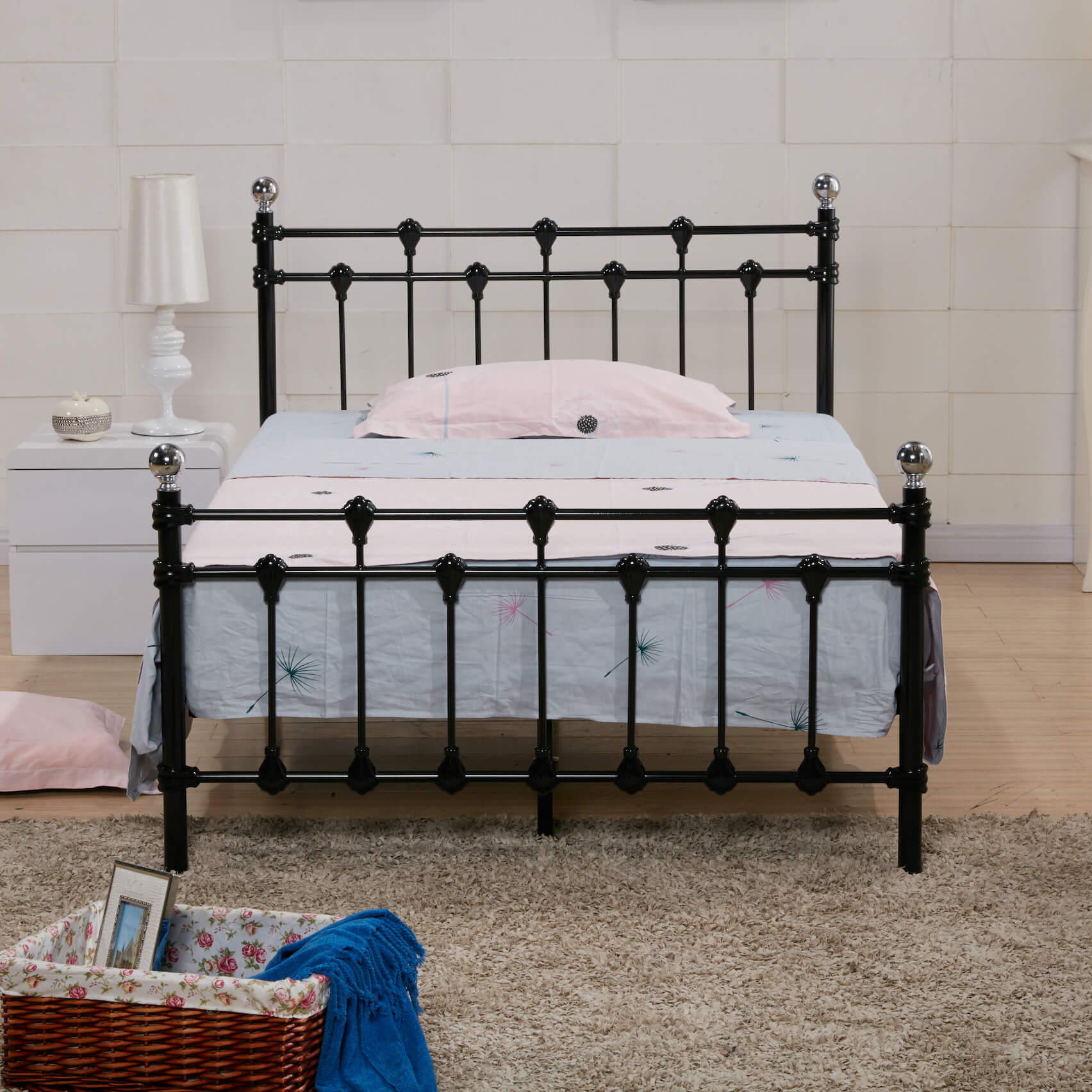 Rochelle Double Bed Black - Image 2