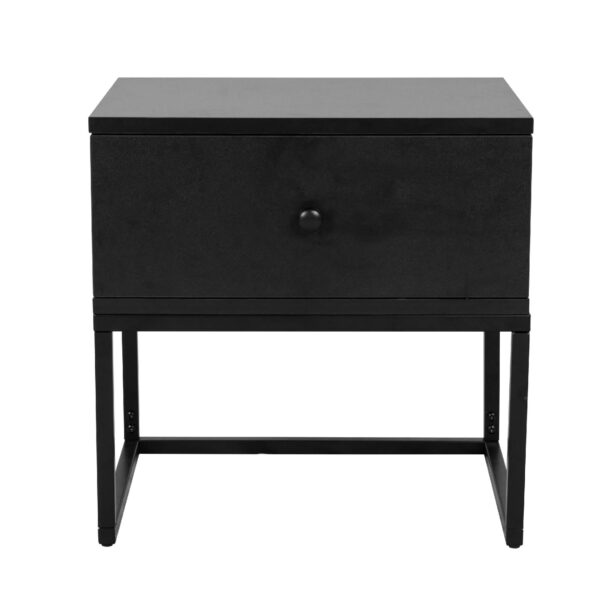 Rozelle Bedside with Black metal legs - Image 2