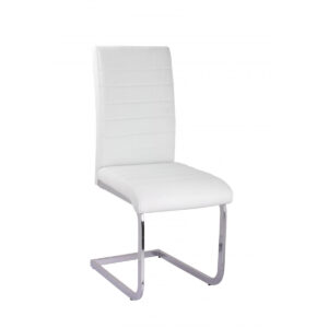 Ryker PU Chairs Chrome - White