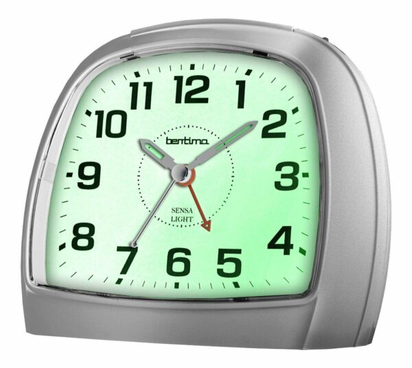 Acctim Sensa Light Three sweep Alarm Clock - Silver - 14697