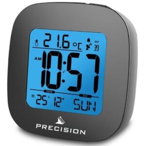 Precision Backlit Radio Controlled Digital LCD Date Temperature Alarm Clock AP054 / PREC0115