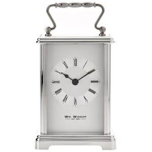 Wm Widdop Silver colour Carriage Clock