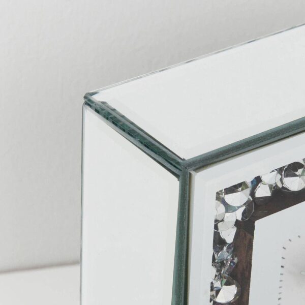 Hestia Crystal Border 15cm Mantel Clock HE1289CK - Image 2