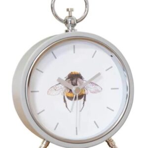 Hestia Bee Mantel Clock Metal Case