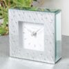 Hestia Mirror Glass Raindrop Design Mantel Clock