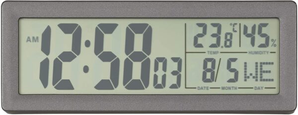 Acctim Karminski Digital Alarm Clock in Grey - 16007 - Image 5