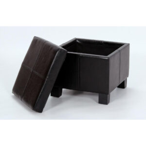 Stella Ottoman PU - Black
