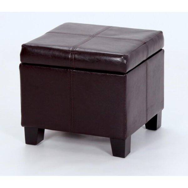 Stella Ottoman PU - Brown
