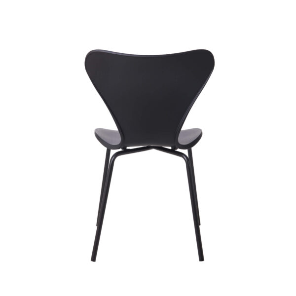 Sienna Plastic (PP) Chairs with Metal legs Black (4s) - Image 4