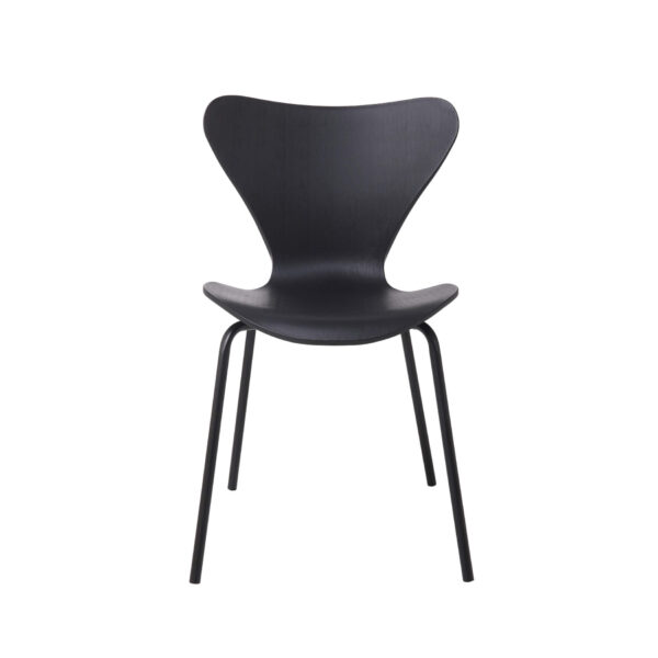Sienna Plastic (PP) Chairs with Metal legs Black (4s) - Image 3