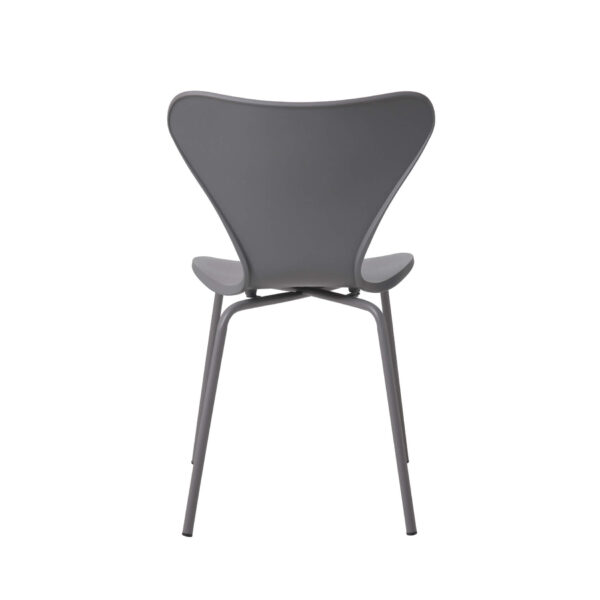 Sienna Plastic (PP) Chairs with Metal legs Grey (4s) - Image 4