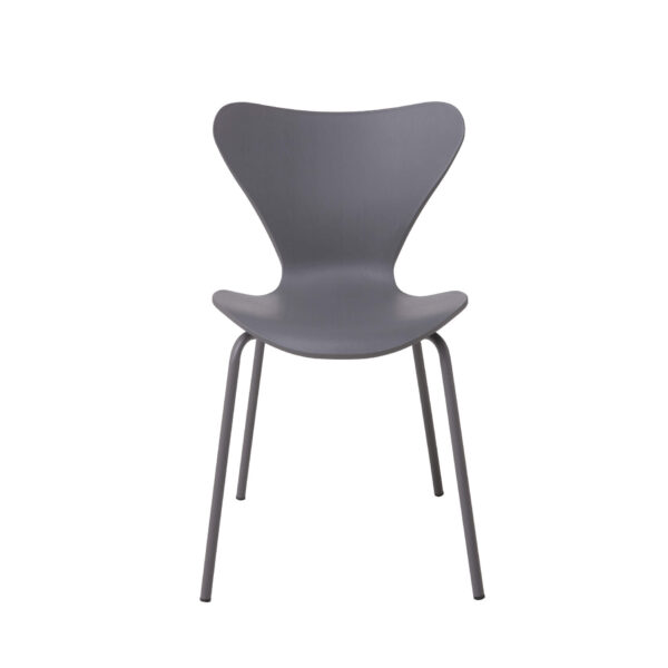 Sienna Plastic (PP) Chairs with Metal legs Grey (4s) - Image 3