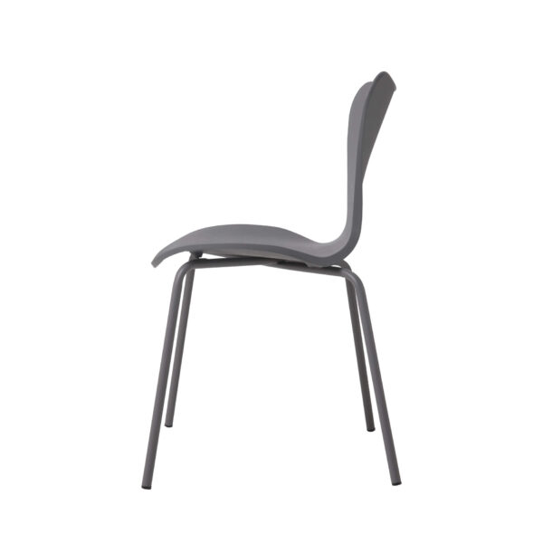 Sienna Plastic (PP) Chairs with Metal legs Grey (4s) - Image 2