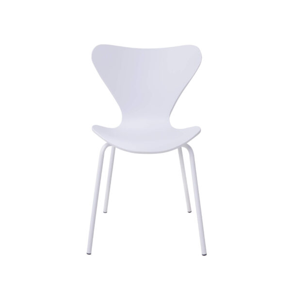 Sienna Plastic (PP) Chairs with Metal legs White (4s) - Image 3