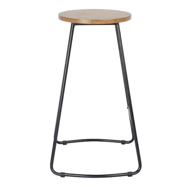 Trent Bar Stool Black and Natural - Image 3
