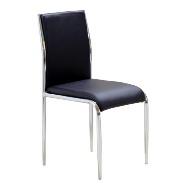 Vercelli PU Chair - Black