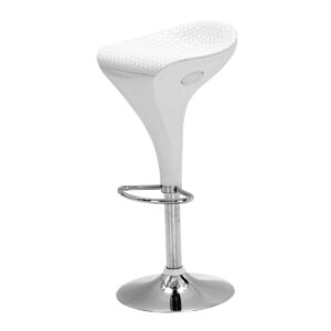 Welford Bar Stool PU Seat - White
