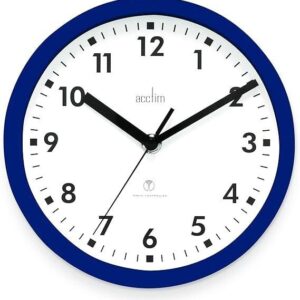 Acctim Nardo 20cm Radio Controlled Blue Wall Clock 74669