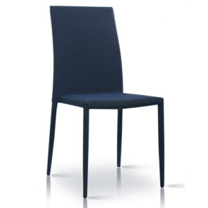 Chatham Fabric Chair Black with Metal Legs - Black