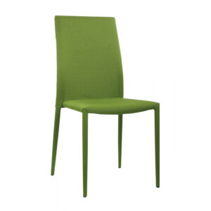 Chatham Fabric Chair Black with Metal Legs - Green