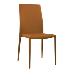 Chatham Fabric Chair Black with Metal Legs - Orange