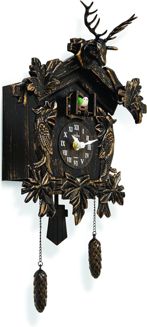 Acctim Lindau Antique Bronze Pendulum Cuckoo Clock 28368 - Image 2