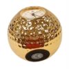 Miniature Clock Goldtone Plated Metal Golf Ball Solid Brass IMP75G- CLEARANCE NEEDS RE-BATTERY - Image 3
