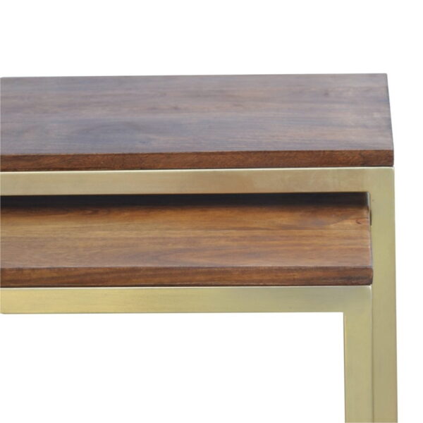 Chunky Gold Table Set of 3 - Image 5