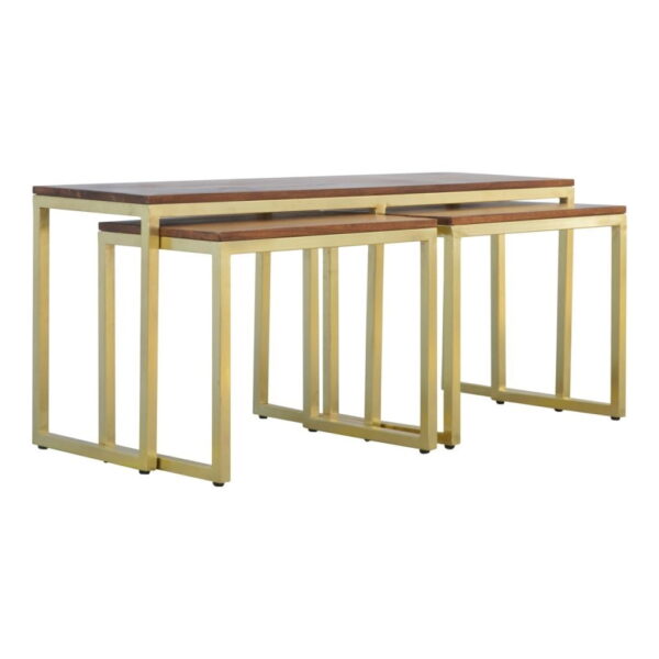 Chunky Gold Table Set of 3 - Image 7