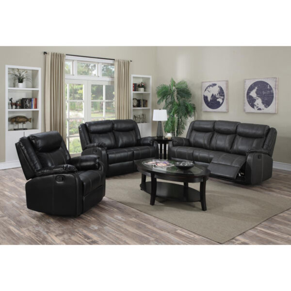 Leeds Recliner LeatherLux & PU 2 Seater - Espresso