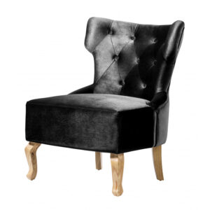 Norton Velvet Chair  (2s) - Black