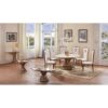 Pescara Marble Console Table with Stainless Steel Base - Image 2