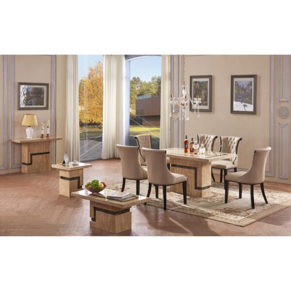 Potenza Marble Console Table with Marble Base - Image 2