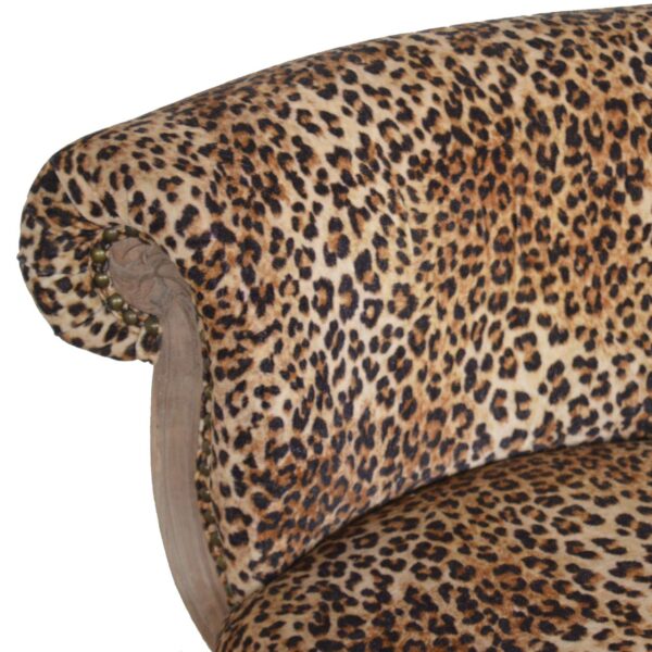 Leopard Print Studded Chair - Image 3