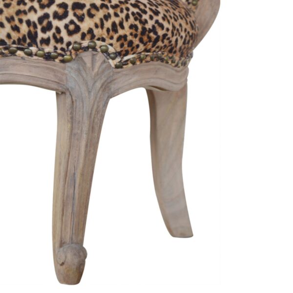 Leopard Print Studded Chair - Image 6