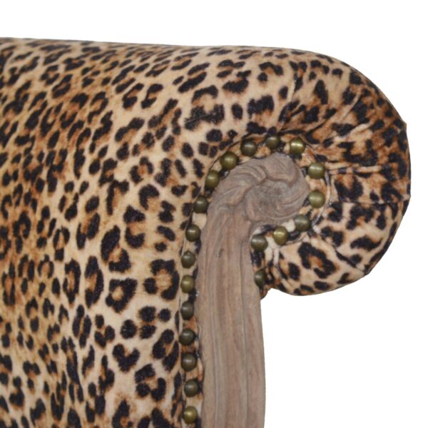Leopard Print Studded Chair - Image 5