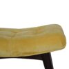 Mustard Cotton Velvet Curved Bench - Image 5