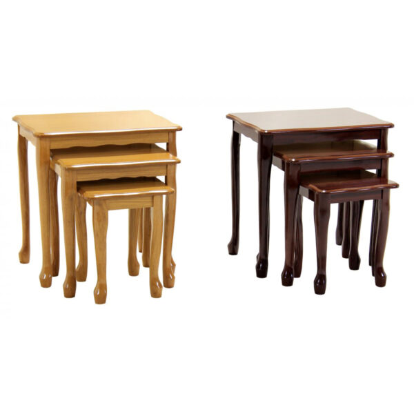 Robin Gloss Nest of Tables - Golden Oak