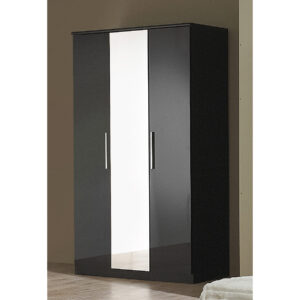 Topline Robe with Centre Mirror 3 Door - White
