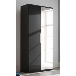 Topline Robe 2 Door with Mirror - White
