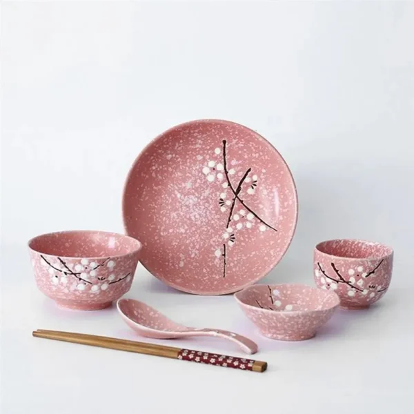 Cutlery Ceramic Dinnerware dining table dish set dinner eco friendly Japanese Style Tableware Household