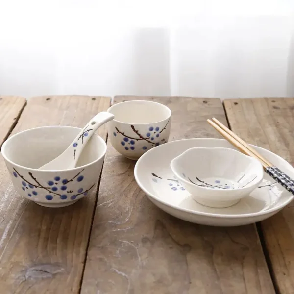 Cutlery Ceramic Dinnerware dining table dish set dinner eco friendly Japanese Style Tableware Household - Image 5