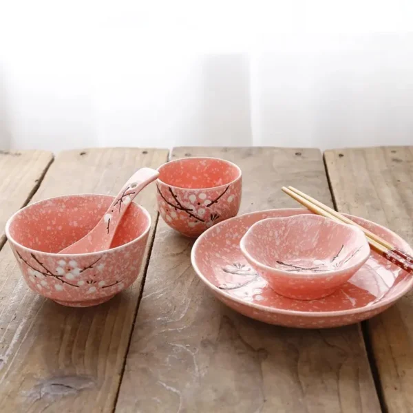 Cutlery Ceramic Dinnerware dining table dish set dinner eco friendly Japanese Style Tableware Household - Image 7
