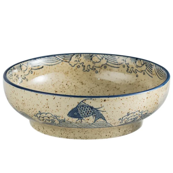 Japanese Style Tableware Set Rib Retro Domestic Ceramic Restaurant Table Decoration Sour Beef Boiled Fish with Pickled Cabbage - Image 5