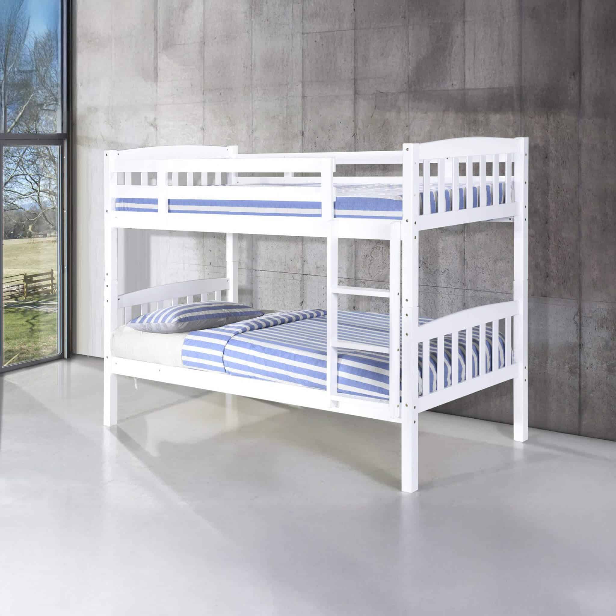 Ashbrook Solid Wood Bunk Bed White