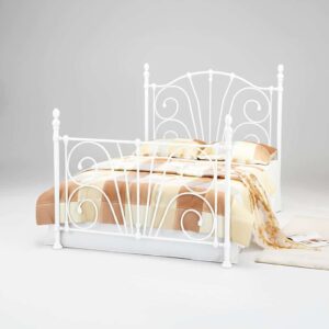 Beatrice Double Bed White