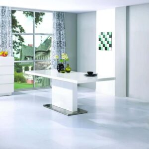 Chaffee Dining Table White High Gloss