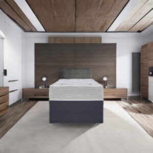 Headboard Single Fabric Grey