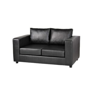 Suffolk 2 Seater Sofa PU Black